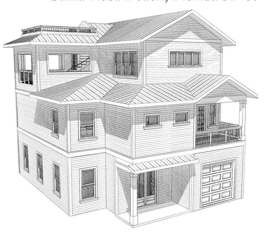 LOCATION! LOCATION! LOCATION!  Can't get much better than this.  Pre-construction opportunity with great water views and 1 block from Seaside. This 5 bedroom home has everything you'd want in a beach home.  Private pool, room to spread out and entertain in this superbly appointed new home! 3 minute walk to the beach, 5 minutes to Seaside. Purchase early and customize your home!!  Completion spring/summer 2021.