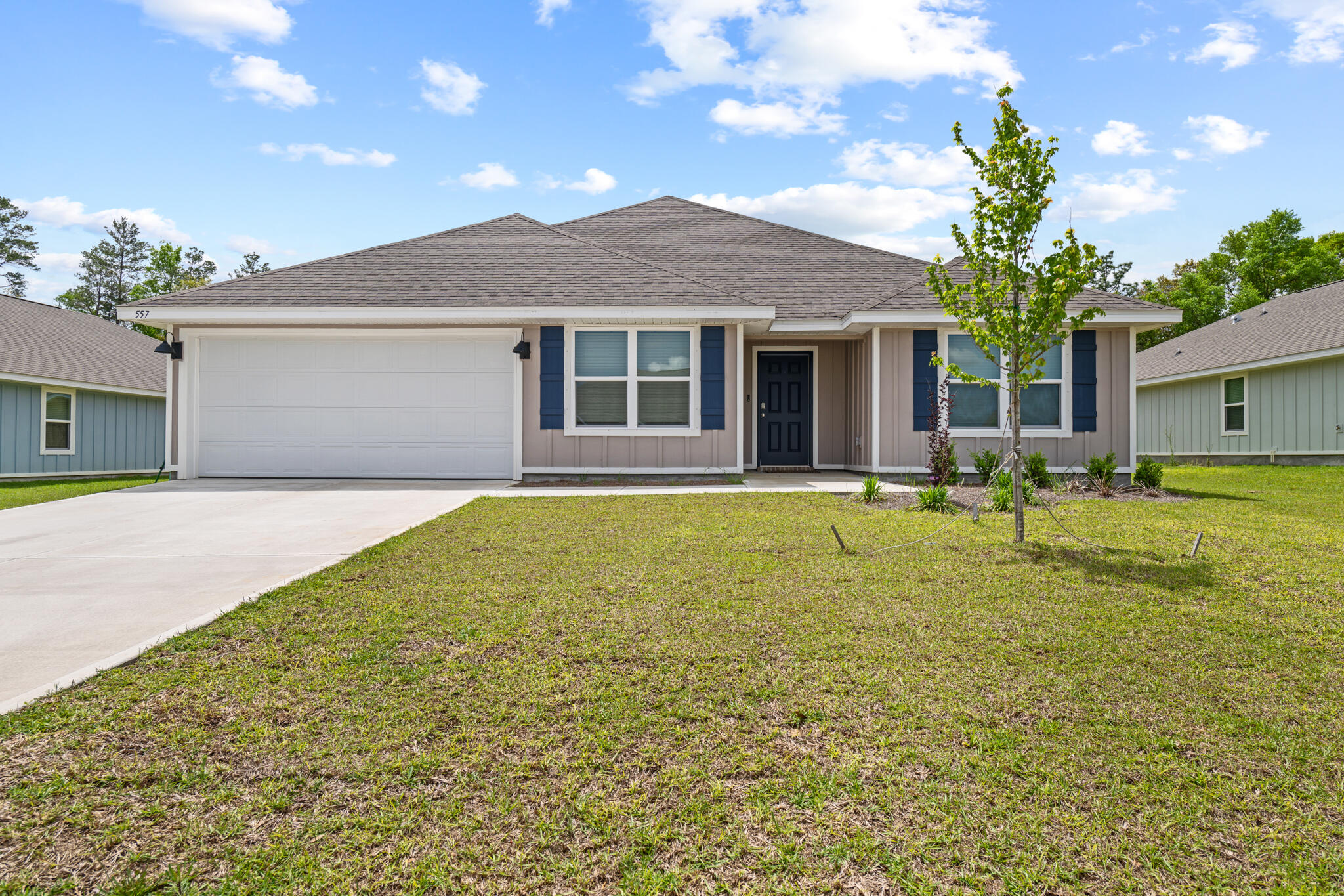 AVAILABLE JUNE 12, 2025!!! SPRAWLING BEAUTY IN SOUTH CRESTVIEW! Builtin 2024, this is ideal home for a large family or those wanting extra space. The open floor plan is bright and airy providing a relaxed, comfortable feel. The 5 bedrooms and 3 full baths, afford privacy for all those residing in the home. Upgrades of this beauty include, wood-look flooring in the living and wet areas with Frieze carpet in the bedrooms. Beautiful kitchen with large island, granite counter tops, stainless appliances, smooth top range, built in microwave, and large pantry. NO smoking. 600 minimum FICO credit score required in addition to meeting rental criteria. Pets allowed (NO CATS) upon approval with a non-refundable pet fee and a Petscreening.com report.
All applicants are required to complete an application on https://onefamilypropertyservices.petscreening.com/
regardless of if they own a pet or not. Applicants with an ESA are also required to complete the application.