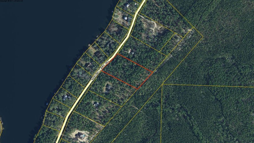 4 Acre Wooded Lot located in the private Spring Lake Subdivision. Located high up on a hill overlooking spring lake. The neighborhood has a private park with a boat ramp, camp grounds, and picnic area. This lot is not far from downtown Defuniak Springs.