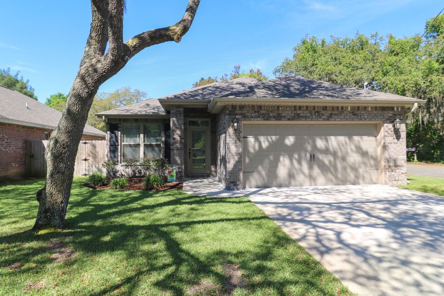 Beautiful & well maintained Craftsman style home built in 2016. Home features 4 bdrms, 2 bath, & 2 car garage. Gorgeous tile flooring throughout for easy maintenance & carpet in the bdrms/livingrm. Open living/kitchen/dining areas perfect for entertaining! Kitchen boasts granite counter tops, stainless appliances, dark wood soft close cabinets, tile back splash, wide pantry & breakfast bar. The master suite features tray ceilings w/crown molding, walk in closet, dual sinks, garden tub, & separate shower. Garage has attic storage w/pull down stairs, MyQ garage door, wash tub sink, & shelves. Lg well-manicured/fully fenced backyard great for cookouts, big enough for a pool. Home has sprinkler system/lawn pump, wifi thermostat, indoor laundry w/cabinets, hanging bar, & motion light plus more. Home also has covered lanai, fabric hurricane shields, recessed decorators mantle, and views of the bayou from the front yard. Home is a beautiful as the day it way built. No pets ever and smoke free.