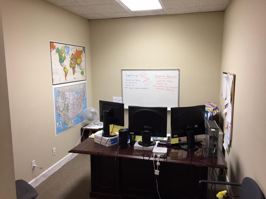 Executive Office Suites available at Airport Commons. Ste. B is located on the ground floor and consists of 9 offices of which all are for lease at varying rates. Each tenant will pay one gross monthly rent for its office space. This includes power, water, sewer, WiFi, restrooms & kitchen / break area. This is a shared office environment. See the attached Floor Plan with pricing set for each office. Highlighted offices are available. Others have been leased.