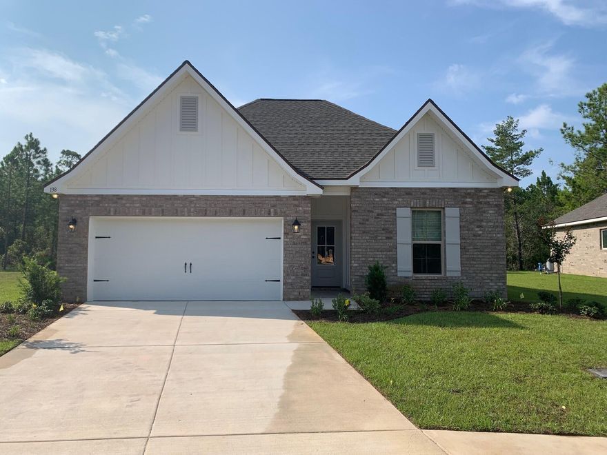 The FALKNER III G in Moonswept at Hammock Bay community offers a 4 bedroom, 3 full bathroom with an open design. Upgrades added (list attached).Special Features: double vanity, garden tub, separate custom tiled shower, and walk-in closet in master bath, double vanity in 2nd bath, kitchen island, walk-in pantry, covered patio, recessed lights, custom kitchen backsplash, undermount sinks, framed mirrors, landscaping, architectural 30-year shingles, flood lights, and more!Energy Efficient Features: electric water heater, kitchen appliance package, low E windows, and more!