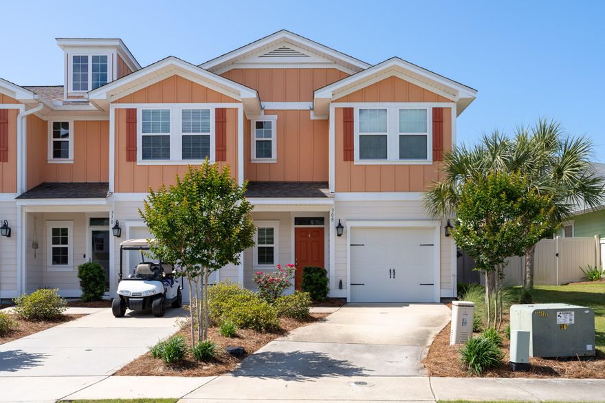 This conner unit is an amazing turn-key opportunity to own a home on the west end of Panama City Beach in the beautiful Whisper Dunes community. It's located just minutes away from Pier Park and the white sugar sand beaches.The unit is move in ready with two driveway spaces, one garage space, and a spacious fenced yard. Notable features include luxury vinyl flooring downstairs, granite countertops, and stainless steel appliances.