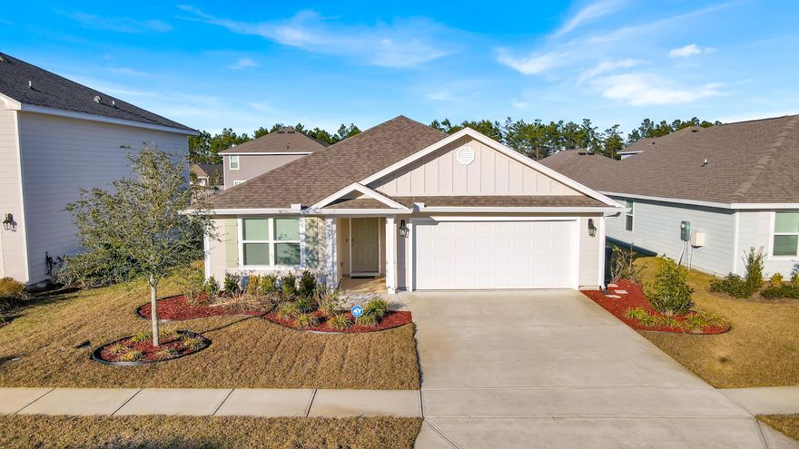 Just 20 minutes away from the white sands of 30A in Hammock Bay Freeport Florida.This 3 bedroom 2 bath unfurnished home with an open appealing floor plan is sure to meet your needs. Bright and light colors adorn this immaculate home. A large open living space leads into your inviting kitchen with stainless steel appliances. Vinyl flooring in all main areas while carpeting in the bedrooms. This 1641 square foot home with a two car garage is waiting for you. Hammock Bay offers many amenities such as the community pool, exercise room and much more ! This home will not last long- give us a call for your viewing today.