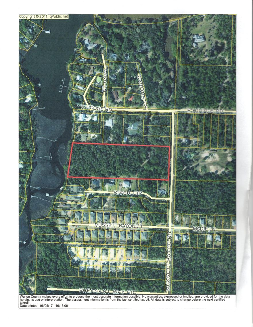 This project is shovel ready for 31 new homes on Mussett Bayou Road. Development Order has been approved so the hard part has been completed. 31 2 story homes or single story. Perfect project for the developer/home builder on beautiful Mussett Bayou.