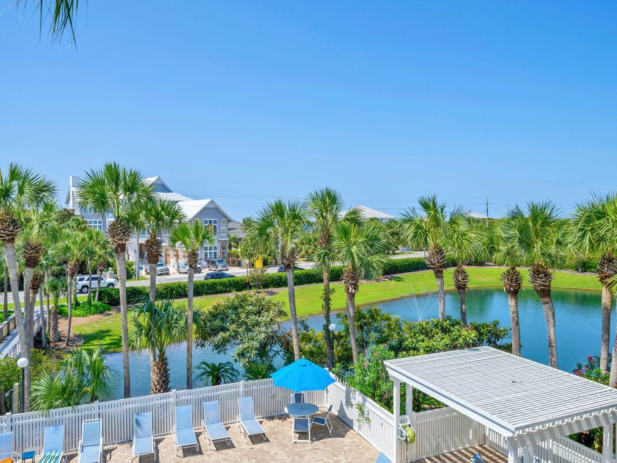 Priced to sell!!  Don't miss this fantastic chance to own a beach condo on 30A! This third-floor Caribbean-style unit offers exceptional rental potential with a proven history of high returns. Wake up to the soothing sounds of the Gulf and the gentle sea breeze, setting the perfect tone for your coastal retreat. Ideal for entertaining friends, family, and vacationing guests, this 30A beach haven has everything you're looking for.The expansive living room, with its abundant windows, invites natural light to flood the space. Step out onto your spacious private balcony and take in views of the iconic Scenic HWY 30A--whether you're unwinding or watching the poolside action, this spot is perfect for relaxation. Enjoy the vibrant Gulf Place area with its eclectic dining and shopping options Buyer to verify all dimensions and assessment fees.
