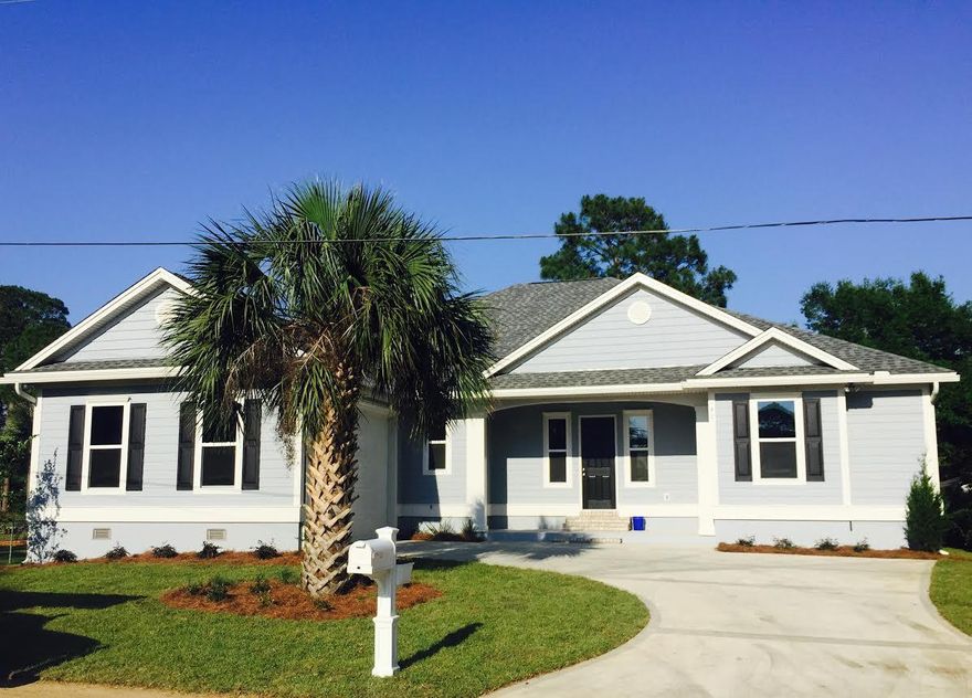 *** HUGE SAVINGS *** All Architectural Fees Have Been Paid. *** To Be Built *** Great Opportunity to Own a Beautiful Home on Deep Water on Buck Bayou. This Gorgeous Residence to Be Built By Southern American Homes. Features Will Include: 4 Bedrooms, 2 1/2 Baths, 10' ceilings, 8' Doors Through Out, Crown Molding, Stone & Tile Tub Surrounds, Granite Countertops Throughout, Tile & Wood Flooring in All The Main Living Areas, Open Kitchen with Breakfast Bar & Stainless Steel Appliances. Owners Suite Has Glamour Bath, Double Vanity, Garden Tub, Separate Shower & Walk-In Closet. Large Cover Patio Off The Great Room and Overlooks the Bayou. Lot is Already Equipped with Your Own Personal Boat Ramp. Conveniently Located near Scared Heart Hospital, Sandestin, Silver Sands Outlet Mall, and