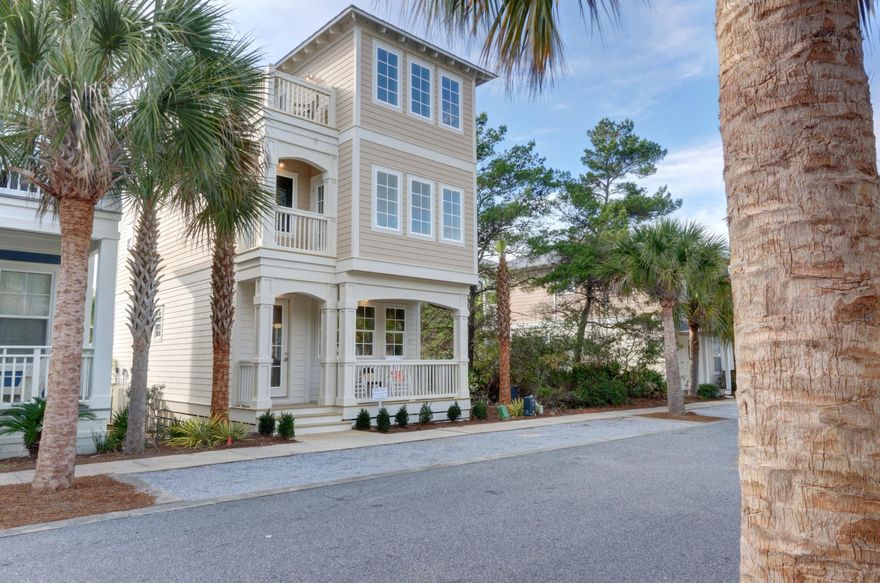 NEW CONSTRUCTION, FULLY FURNISHED in Seacrest beach! This 3 story home makes a perfect vacation rental or second home. There are two bedrooms on the second floor including a master with 2 built in bunks with arched opening. There are two bedrooms on the 3rd floor one including 4 custom bunks along with two in the hallway providing maximum sleeping capacity. There are 3 balconies on the front and rear. Finishes include beautiful white washed pine hardwood floors, white quartz countertops, decorative back splash and all bathrooms have unique vanities. This is truly a custom home decorated with subtle tones creating a spa and tranquil environment. Wood walls in the living area are a focal point with an insert and built in TV. Seacrest Beach is tucked between Alys and 
Beach and Rosmeary Beach and boosts a 12,000 square foot tropical lagoon pool. Just steps away from the Village of South Walton and 30A Avenue Shops and restaurants, this is the ideal location for a vacation home and has excellent rental projections for investment property. All room dimensions, square footage and rental projections should be verified by Buyer prior to submitting an offer