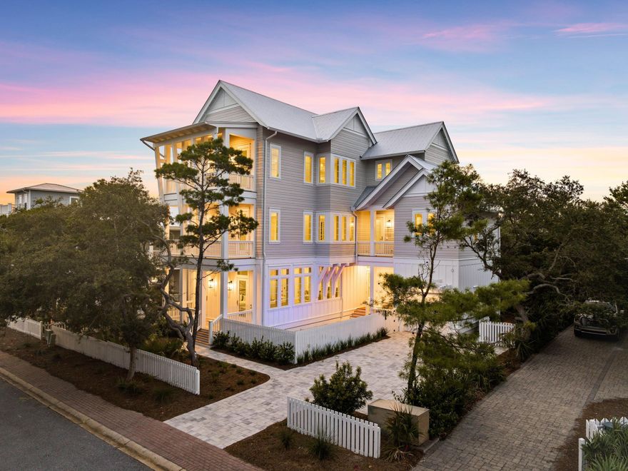 LOCATED IN GATED NEIGHBORHOOD WITH PRIVATE BEACH.  Don't miss this rare chance to own a brand-new coastal retreat in the esteemed beachfront enclave of Old Florida Beach. Completed in April 2024, this five-bedroom, six-bathroom masterpiece boasts gulf views and luxurious amenities, offering the epitome of coastal living. Nestled within a gated community, this residence affords unparalleled privacy and exclusivity, with three private beach walkovers and a community dock on Draper Lake just moments away. Enjoy the best of beach living with your own private pool and outdoor kitchen, perfect for entertaining or unwinding in style. Plus, the heated community pool is conveniently located nearby for added relaxation. Whether you're seeking a primary residence, a second home, or  an investment property, this home offers endless possibilities. Each of the five bedrooms features its own bath, providing comfort and convenience for all guests. With central living areas on each floor, including spacious gathering spaces and breathtaking views, every corner of this home exudes luxury and comfort. Finished with high-end touches throughout, this home boasts all-new, neutral finishes, allowing the new owner to personalize the space with their own colors and d??cor. Sold unfurnished, this blank canvas awaits your personal touch to transform it into your dream coastal haven. Experience seaside serenity and unparalleled luxury in the coveted community of Old Florida Beach.