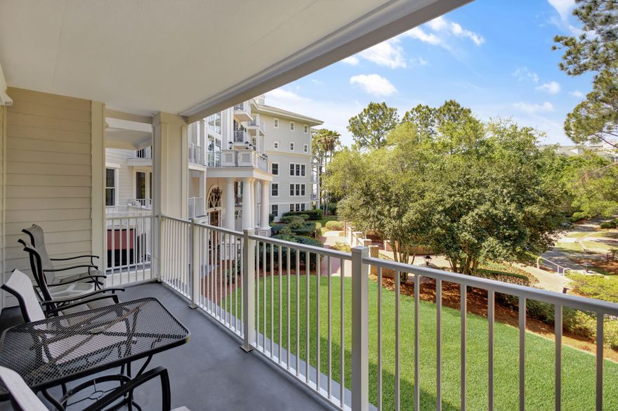 This beautifully updated resort home features one of the largest 1-bedroom, 2-bath floor plans with a balcony in Lasata. Situated on the second floor, it offers serene views of the Grand Gardens and a peek of the bay. Inside, you'll find elegant porcelain plank tile flooring throughout the living area and bedroom, new stainless steel appliances, updated countertops and backsplash, freshly painted cabinets, and recent upgrades including a 2020 water heater, 2021 HVAC system, and a newer washer and dryer. Rated ''E'' on the Sandestin Rental Program, this unit generated over $35K in gross revenue for 2024 and comfortably sleeps up to four guests with a king-size bed and pull-out sofa. Guests and owners can enjoy access to a fitness center, resort-style pool and the Solstice Club. Lasata is located adjacent to the fabulous shopping, playground, family friendly activities, formal and informal dining and night life hot spots in the pedestrian Village of Baytowne Wharf. In addition, Hotel Effie is just a few steps away with a rooftop pool and bar and fine dining at Ovide. Owners also have access to the private Solstice Club, an amenity for owners and their guests, featuring grills, screened porch with gas fireplace, indoor bar, flat screen TV and comfortable seating inside and out.
As an introduction to the Sandestin lifestyle, we invite our new owners to explore amenities that make Sandestin special. The listing brokerage and seller(s) are presenting the buyer(s) of this property with (2) 90-minute rounds of Tennis court time, a golf foursome at one of our three championship courses, and a round of golf for up to four (4) players at the unrivaled Burnt Pine Golf Club.
Sandestin Golf and Beach Resort features more than seven miles of beaches and pristine bay front, four championship golf courses, 15 world-class tennis courts, a 226-slip marina, a fitness center, spa and celebrity chef dining. Shop, dine and play at the charming pedestrian village, The Village of Baytowne Wharf and more. Inside the gates of the resort, residents enjoy a balanced lifestyle of high-class living, spanning the 2,400 acres from the beach to the bay. Everything within the gates of the resort is accessible by golf cart or bicycle. The entire resort is interconnected by miles of pedestrian, bike and golf cart paths that weave through groves of live oaks, meandering past natural lagoons, fountains, man-made lakes, and meticulously landscaped fairways.
