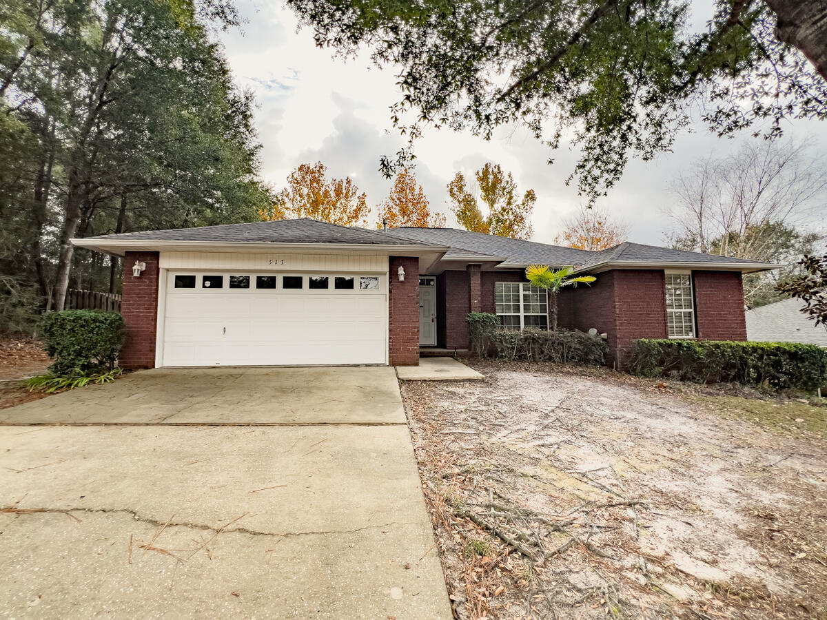 Available NOW! 3/2 home with a bonus room and a 2-car garage, located in the sought-after subdivision of Fox Valley. This all-brick home has been updated with new hardware, lighting, and paint throughout! The home has LVP flooring. Through the front door you'll find a bonus room perfect for an office or an additional bedroom. The large family room, boasts a gas fireplace and is open to the kitchen. The kitchen has plenty of counter and cabinet space, along with a generously sized pantry for storage. The master suite has trayed ceilings, dual vanities, separate closets, a stand-up shower, and a garden tub. The additional bedrooms are spacious with large closets. Backyard has a wood deck, ideal for grilling and entertaining. No Smoking. Pets are welcome with approval and $400 Pet Fee.