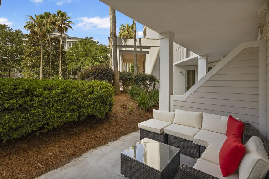 Discover the perfect blend of comfort and convenience in this beautifully furnished condo located on the lobby level of Elation at the renowned Sandestin Golf & Beach Resort. Directly from your private patio entrance is a spacious haven featuring stylish LVP flooring throughout. This fully furnished gem offers a seamless blend of luxury and practicality, making it an ideal investment opportunity. Enjoy the resort lifestyle with access to top-notch amenities and the pristine beaches of Sandestin. Don't miss out on this exceptional property! As an introduction to the Sandestin lifestyle, we invite our new owners to explore amenities that make Sandestin special. The listing brokerage and seller(s) are presenting the buyer(s) of this property with (2) 90-minute rounds of Tennis court time, a golf foursome at one of our three championship courses, and a round of golf for up to four (4) players at the unrivaled Burnt Pine Golf Club.

Sandestin Golf and Beach Resort features more than seven miles of beaches and pristine bay front, four championship golf courses, 15 world-class tennis courts, a 226-slip marina, a fitness center, spa and celebrity chef dining. Shop, dine and play at the charming pedestrian village, The Village of Baytowne Wharf and more. Inside the gates of the resort, residents enjoy a balanced lifestyle of high-class living, spanning the 2,400 acres from the beach to the bay. Everything within the gates of the resort is accessible by golf cart or bicycle. The entire resort is interconnected by miles of pedestrian, bike and golf cart paths that weave through groves of live oaks, meandering past natural lagoons, fountains, man-made lakes, and meticulously landscaped fairways.
