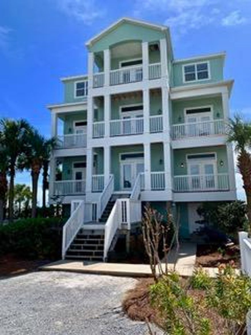 This view can't be beat! Take the elevator to the top floor, throw open the French doors to the gentle gulf breezes and survey your panoramic vista of the dazzling Gulf of Mexico. Or cuddle up with a warm crackling fire in the living room fireplace to marvel at another gorgeous sunset. You just will not find a better view of the soft white sandy beaches of the Emerald Coast. Ideally located in Seagrove Beach in a beautifully maintained building, it is just a stroll or bike ride to dining options, shopping, and festivities of Seaside and Seagrove, yet affords you a nearby respite when you choose to retreat. Storage galore inside the condo, plus there is a separate 20x20 private storage room on the ground floor.With four spacious bedrooms, built in bookshelves, cabinets, crown molding