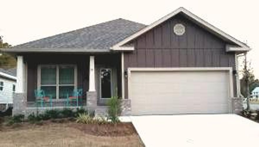 Beautiful new construction in LaGrange Landing! Introducing the Hudson floor plan. This new home features 3 bedrooms, 2 full baths, granite countertops an GE appliances in the kitchen and bathrooms. Its a short walk down the community path that leads you out to the creek which feeds into the Choctawhatchee Bay (via paddle boards and kayaks). LaGrange Landing Features a community pool and Fishing Dock. The neighborhood is close to Eglin Air Force Base, Destin and Santa Rosa Beach and the famous beaches of 30A. You are a short 20 minute drive to I10. LaGrange Landing will only be 2 minutes for the new Publix shopping center. Builder features 1 year builder warranty, 2 year mechanical and 10 year structural warranty.