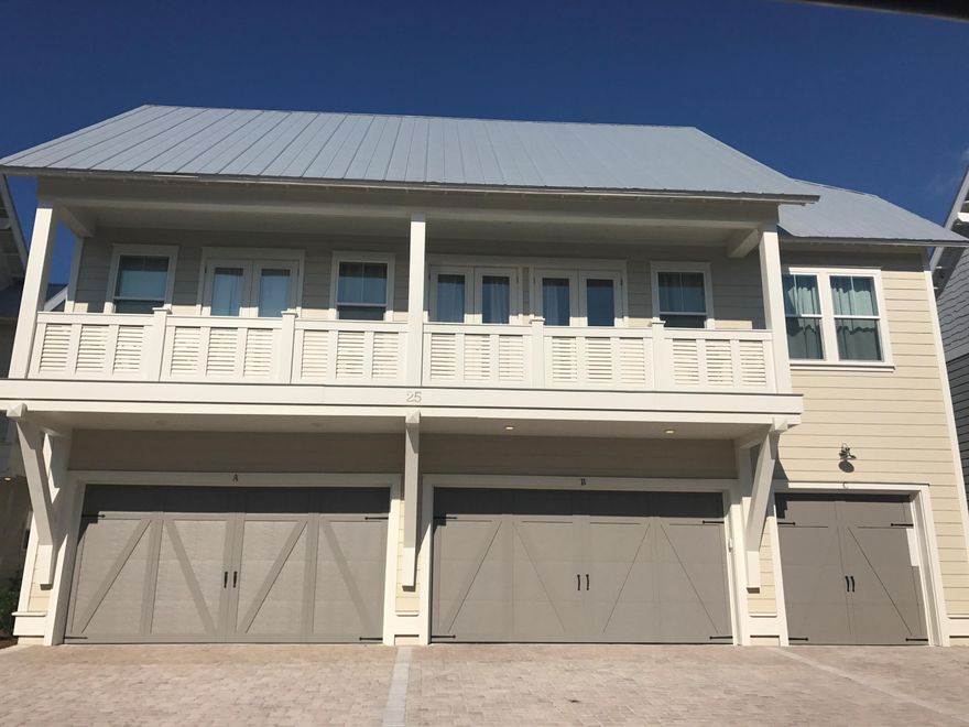 The Bahamas Triplex Townhome floor plan is uniquely designed to feature 3 bedrooms and 2.5 bathrooms with a 2 car garage. Home features include 10ft Ceilings, hardwood floors, Granite countertops, and stainless steel appliances to name a few. The Town of Prominence is located on HWY 30A between Seagrove and Alys Beach. Residents will enjoy easy access to a beautiful Town Center, Resort style pools, Fitness Center and Private Shuttle Service to the beaches of 30A. ''The Hub,'' the community's town center includes restaurants, shops, and an amphitheater with covered event pavilion, a cinema screen for movies as well as a stage for concerts and events. Subject property is unit 392