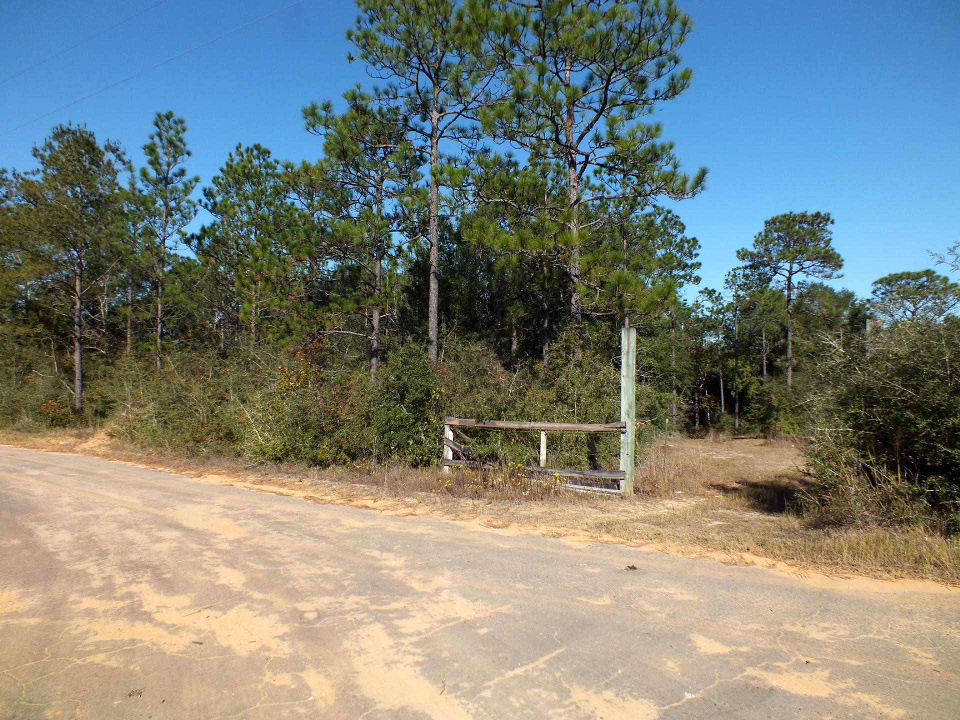 Partially cleared lot that would be suitable for an RV, manufactured home or a site built home. There is a building on the property, which is accessed by a cleared trail, that has been given no value. The lot is located approximately 8 miles northwest of historic DeFuniak Springs and is close to the great fishing on Juniper Lake.