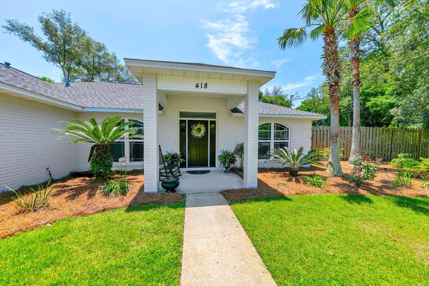 This beautiful (freshly painted exterior) brick home has been meticulously maintained and updated throughout. Open floor plan with a large master bedroom. Stainless steel appliances in the kitchen with quartz countertops.Looking for your own private oasis? This backyard is great for entertaining large and small crowds with a covered patio, gunite pool with sundeck and a water feature, firepit and 10 ft. fence surrounding backyard.  Perfect backyard for relaxing and watching your favorite sports games.
