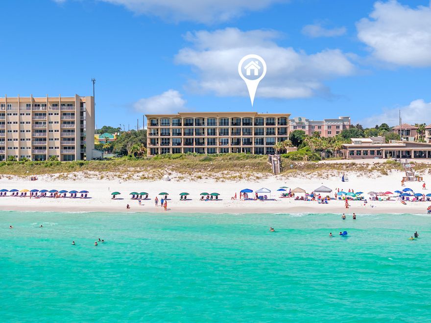 Offering one of the only opportunities in the last five years to purchase in the coveted non-rental & gated building of Avalon Dunes, this updated condo unit offers the epitome of luxury coastal living. Avalon Dunes is a Non-Rental building with only 16 units total, this low density combined with the private beach access and ample amenities create one of the most luxurious and private residences on the Emerald Coast. This property boasts breathtaking views of the Gulf of Mexico including a spacious wrap around balcony directly on the water. Situated just steps away from the Gulf, this condo offers an unbeatable location for beach enthusiasts and those seeking a relaxing coastal lifestyle.