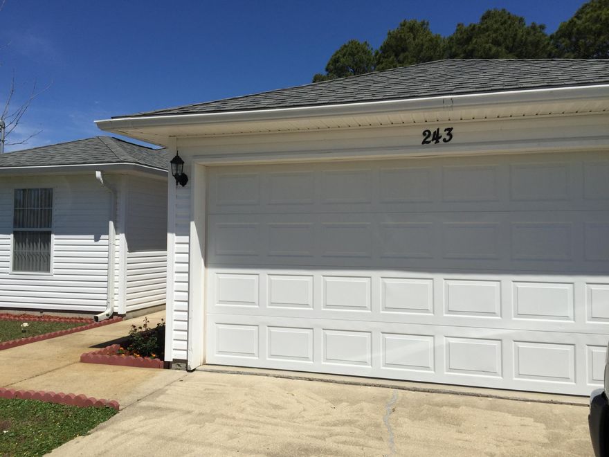 Great J & J construction home only 10 years old & very well maintained! Only 4 miles W of Hurlburt, close to schools, stores, & centrally located between FWB & Navarre. Only had 2 owners & they have taken very good care of this home & have made several upgrades. Ceramic tile throughout all living spaces & bedrooms. The kitchen is very nice & includes all appliances. There is a huge finished/air conditioned bonus room on the back of the house extending the entire width of the home; perfect for a game room, office, gym, or craft/hobby rm. Sun shade covered back porch w/a good sized, fully fenced backyard . Home also has sprinkler system, lawn pump, security system w/cameras, auto garage opener, 2 deep freezers, covered storage, & yard shed. Additional/fenced parking for boat, RV, or trailer.