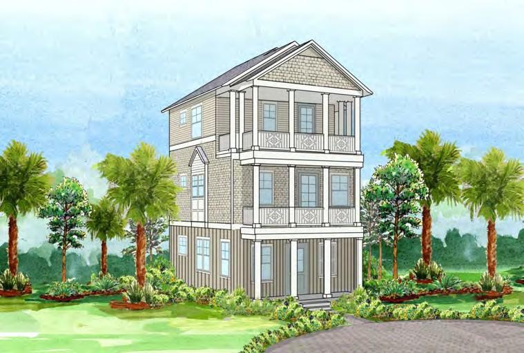 Heron is a nine site enclave at Inlet Beach, the eastern most beach community on Scenic 30A near Rosemary Beach, Better Built is building six homes in this intimate beach community and features private drive and community pool. Every home at Heron at Inlet Beach is designed for those who love the beach. Our interior designer has carefully selected the color palettes to provide a light and airy atmosphere with fixtures and accents to make each home unique. Thespacious open floor plan makes entertaining easy and enhances comfortable beach living. The second and third story porches provide beautiful views of emerald green waters, sparkling white sand beach and lovely dunes that are a short walk away! The BetterBuilt difference is evident