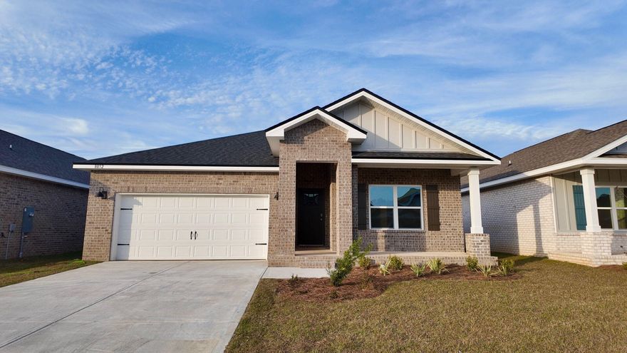 Ask us about our current incentive rates and closing cost assistance! Blackwater Reserve is a Brand NEW community featuring a beautiful community pool, Lazy River and Pickle Ball. The 'BEAU' model is a highly desirable open concept floorplan, 9 ft. ceilings, built-in lighting and a fabulous layout for relaxed living, 4 bedrooms, 2 bathrooms, 2-car garage, covered patio & the 'Smart Home Connect 'System with a variety of convenient Smart Home devices. NICE open living room with the dining area open to the kitchen & living room with lots of windows for natural lighting. The well-designed open kitchen includes stainless steel appliances, a smooth-top range, built-in microwave, gorgeous quartz countertops, quiet dishwasher, corner pantry, and island bar,