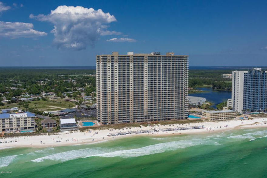 If you're looking for the best deal at Tidewater, this gulf front, owner occupied unit is a must see! It's NEVER been on the rental program, so it's clean, clean, clean. At 934 sq ft, this model is the largest one bedroom, two bath available at Tidewater. It features a large living and kitchen area with granite countertops and a stain resistant hands free motion sensor Moen faucet. The kitchen also boasts a new Bosch dishwasher and Whirlpool refrigerator. The unit has been professionally decorated with ceramic floor tiles throughout. The bathrooms also have Moen fixtures and feature large rain fall showerheads. The furniture is negotiable. In addition to the incredible views overlooking the Gulf of Mexico, Tidewater Beach Resort offers a large fitness center, sauna, steam rooms, two outdoor pools, one heated indoor pool, a conference facility, and a movie theater. Ideally situated at the west end of Panama City Beach, Tidewater is just a few minutes away from world class shopping and entertainment at Pier Park and a short drive to Northwest Florida Beaches International Airport.