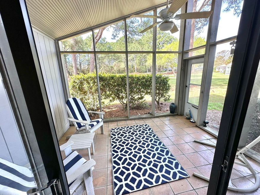 Take advantage of an exciting opportunity to own in Augusta Village with this wonderful single level beach-inspired cottage located within a short golf cart ride to all the many features offered with Sandestin ownership. Whether you want to spend your time at the beach or Baytowne Wharf, you are centrally located to every amenity offered and all of this with a view of the Links Golf Course's 11th Fairway. Whether you are looking for a primary residence, second home or vacation rental, this property offers all the options, all while being under the condominium form ownership for the Association to maintain while being just like a single-family home type of construction.