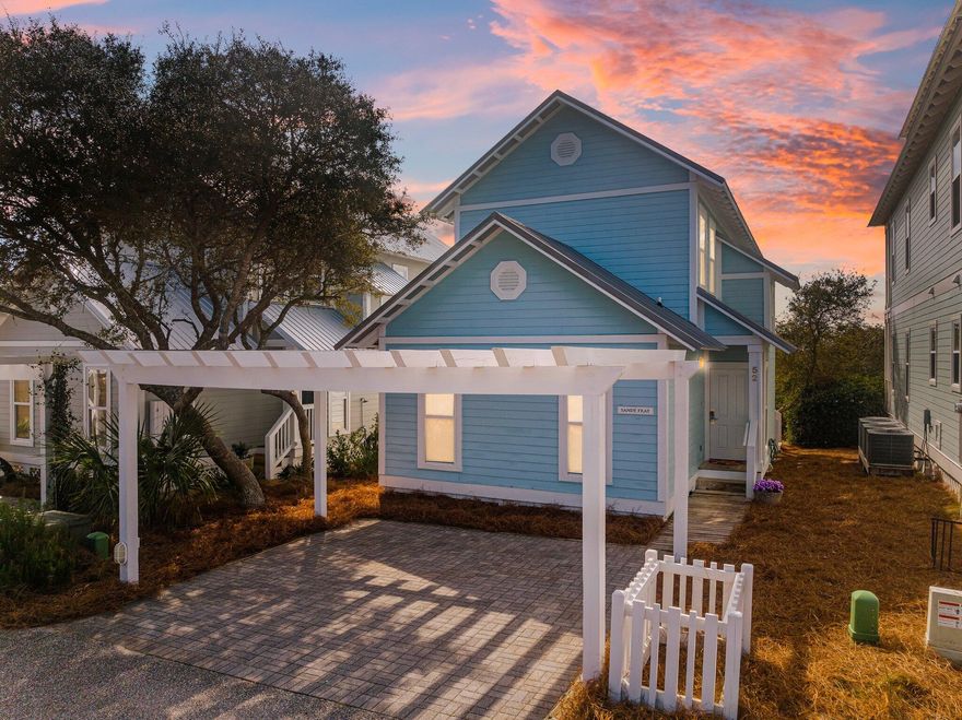 Attention investors! We've done all the work for you--pricing, renovation estimates, and rental projections--so you don't have to worry about a thing. Be sure to compare the rental potential with renovation costs to see the full opportunity this home offers!Located just steps from Alys Beach, this stunning coastal retreat offers deeded beach access, breathtaking Gulf views, and a bright, inviting interior designed for effortless relaxation. Sandy Feat is the perfect getaway, featuring comfortable furnishings, modern amenities, and an unbeatable location along 30A.Nestled in a private community, this two-story, 3-bedroom, 3-bathroom home has been meticulously cared for by the original owner. The first-floor bedroom is a huge bonus for guests who prefer no stairs or need easy accessibility. This bedroom includes its own private ensuite bath, making it ideal for added comfort and convenience.

The spacious living area opens to a large deck, perfect for outdoor dining, entertaining, or unwinding in the coastal breeze. Upstairs, the primary suite is a true retreat, featuring a private ensuite bath and a sprawling balcony where you can sip your morning coffee while listening to the waves. The additional upstairs bedroom also boasts its own private bath, ensuring every guest enjoys their own spacea rare and valuable feature in a beachside home.

Parking is effortless with two covered spaces in the carport and two additional driveway spaces, providing ample room for vehicles and guests. Within the community, residents and visitors can enjoy a resort-style swimming pool, an ideal way to unwind after a sun-soaked day at the beach.

Bike to Alys Beach and Rosemary Beach in minutes, or take a short trip to The Big Chill and Seaside, both offering charming shops, restaurants, and entertainment. Top dining options include Cowgirl Kitchen, La Crema Tapas & Chocolate, and Pescado Seafood Grill & Rooftop Bar. Outdoor enthusiasts will love the Seacrest Beach amphitheater, scenic bike trails, and local parks, while golf lovers can tee off at the renowned Camp Creek Golf Club, just 1.5 miles away.

Whether you're looking for a high-return vacation rental or a full-time residence, this home delivers the best of 30A coastal living, with breathtaking views, top-tier amenities, and a thoughtfully designed layout for comfort and privacyall just steps from the Gulf.
Being sold fully furnished with some exclusions. Buyer to verify dimensions.



