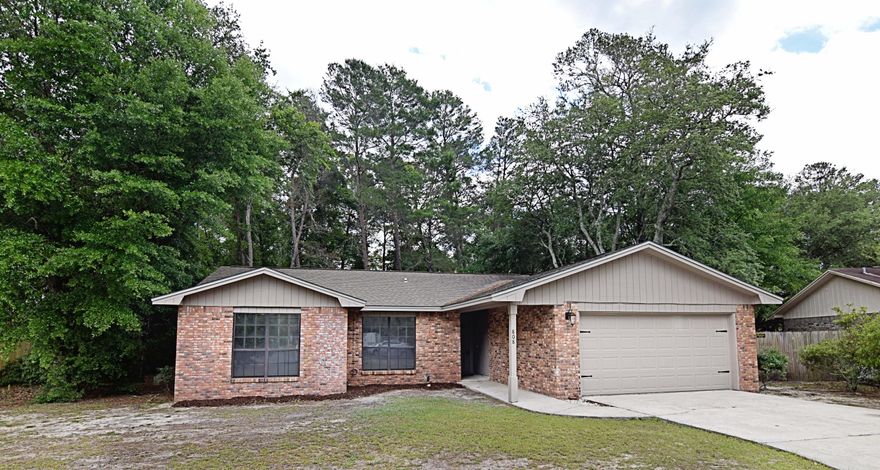 4 BR home in Bluewater Bay for less than $240K! Well maintained brick home with new paint inside and out. New flooring for entire home except tiled kitchen and bath wet areas. Entry foyer leads to large great room with fireplace. Eat In kitchen with breakfast bar plus formal dining room. New pictures will be added after carpet install in bedrooms. Over $16K in new energy efficient, hurricane impact windows installed by 5/30/17, HVAC replaced 2014. Roof replaced 2005. All measurements are approximate--buyer to verify anything deemed important to include square feet.