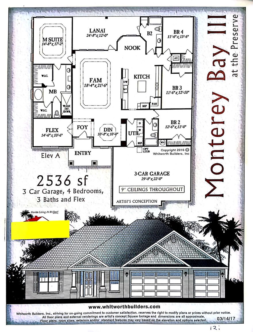 NEW 4 BEDROOM/ 3 BATH HOME WITH 9 FOOT CEILINGS THROUGHOUT! AL STAINLESS STEEL APPLIANCES AND GRANITE COUNTER TOPS IN THE KITCHEN. TILED WALK-IN SHOWER IN MASTER BATH.