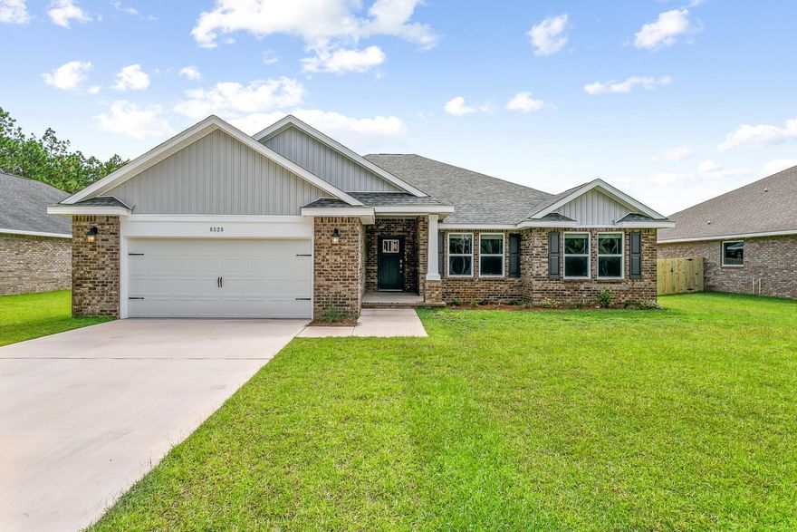 Price reduction ....and......Whirlpool French drawer refrigerator included when contracted before 10/30/2025! Don't miss this deal. Call now!New construction in Clearwater Landing! The Liberty is a spacious 4-bedroom, 2-bath home featuring an open layout with vaulted ceilings and modern finishes throughout. The kitchen offers stainless steel appliances, granite or quartz countertops, slow-close cabinetry, an island, and a large pantry. The split floor plan provides added privacy, with the primary suite including tray ceilings, double vanities, a tiled walk-in shower, and a garden tub. The fourth bedroom offers flexibility as an office or playroom. Crown molding accents the main living areas, and blinds are included.  Located in one of Milton's newest communities with large homesites and convenient access to Navarre and Pensacola. Pictures are of a similar home, colors may vary. Home will be move in ready by 10/17/2025.

Supplement Remarks (10,000 characters max)
