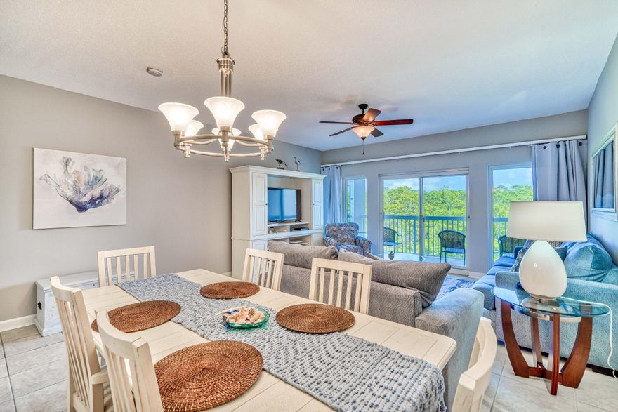 Welcome to Summit 301 at Tops'l, a beautifully updated 2-bedroom, 2-bath end unit offering privacy and serene views of the Tops'l Preserve. Located on the 3rd floor, this condo is just a short walk to the beach. Enjoy new living room furniture, a bright open layout, and peaceful surroundings. Tops'l is a gated, beautifully landscaped resort with private security, on-site dining, tennis, and fitness facilities. Summit owners and guests enjoy their own private pool, BBQ area, and Gulf front pool. Whether you're looking for a vacation home, investment property, or personal getaway, this unit is  the perfect blend of convenience, comfort, and coastal charm in one of the area's most sought-after resorts.