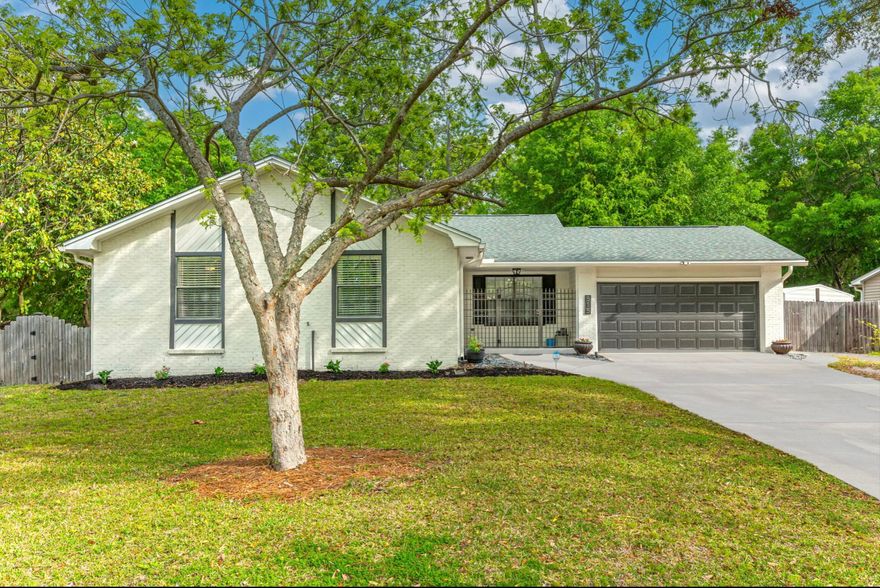 This Bluewater Bay home is a true gem! No HOA, Top Rated Schools. This house has several attractive features that will impress:  Recently remodeled kitchen and master bathroom.  The kitchen boasts soft close cabinets, stainless steel matching GE appliances, granite countertops, lots of space  for cooking and dining. An open layout creates a sense of spaciousness, making the home feel more inviting and accommodating for gatherings and daily living. The property includes a huge back yard with a 8x12 shed and a swing set. This property offers easy access to restaurants, shopping, and a picturesque marina. New Roof 2023. 'Mini Fridge, washer and dryer convey As Is'