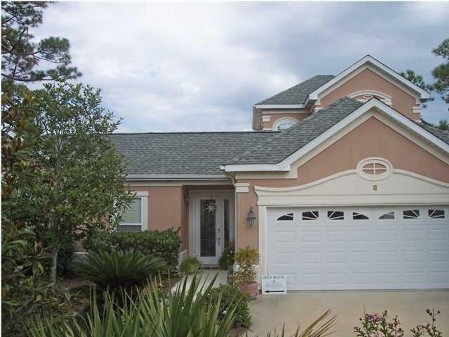 Fairway Villas is a sought after neighborhood within 500 steps of the beach but yet comfortably situated along the third fairway of the Santa Rosa Beach Golf Club. This home sits on one of the highest and largest lots in the subdivision which affords wonderful views of the golf course. Two screened in porches extend the living and entertaining space of this home. Master bedroom and bath on the main floor.