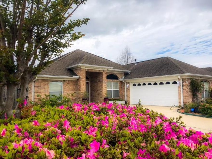 REDUCED! *VIEW 360 degree Tour* Immaculate home w/happy garden in perfect location in Ft. Walton Beach. Feel secure in this great famil/retirement home in quiet, private gated Bridgeport Colony S/D. Convenient to shopping, schools & Eglin/Hurlburt Airbases. 1 story great split plan in this sprawling 2103sf brick home w/2 car garage. Light, Bright, and Airy! Lg. LR w/recessed lights; separate dining w/trayed ceilings. Large kitchen has stunning blue pearl granite and wood cabinetry (gas available but all appliances are electric; Hot water and heat are gas). Inviting huge master suite has New easy care wood vinyl flooring and built in cabinetry, window seat and offers door to covered back porch. Master bath has jetted tub, double vanity, lg. separate steam shower, handicap bars. Huge walkin