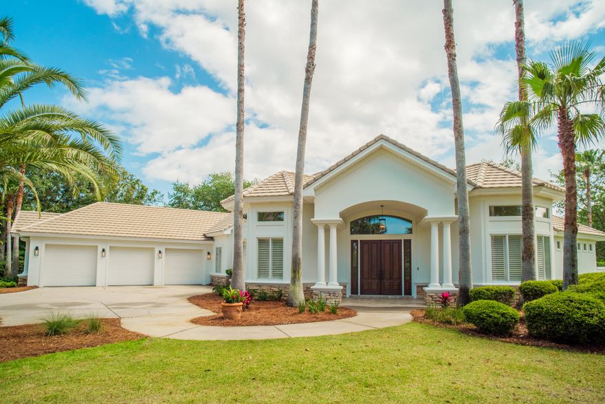 Perfectly positioned on a large corner lot in the premiere community of Kelly Plantation, this completely renovated custom home is a must see! Featuring updates at every turn....interior and exterior, top to bottom--This is a home you don't want to miss! With great attention to detail, this luxury home gives a TURN- KEY, MOVE IN READY opportunity for its buyer! The 2022 interior and exterior updates are substantial! On the interior, upon entering the impressive double door entry, you will find a formal living room and formal dining room.  Tall ceilings and deep crown molding make this space feel extremely spacious and open. With new LVP flooring throughout, and every square foot freshly painted, this interior feels and looks brand new. The fully updated kitchen include