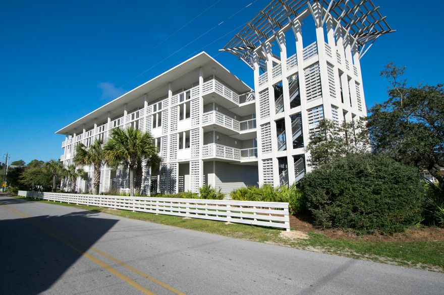 This Cassine Station one bedroom has the best floor plan featuring a true separate bedroom with hall bunks. The full bathroom off the hall connects to a half bath. The unit opens up to living room with tons of natural light due to the extra set of windows - the bonus to having an end unit. The kitchen features stainless appliances with a large extended breakfast bar. Directly off the living area is a large balcony. The location is exactly where you want to be...right In the heart of Seagrove with easy access to the gulf of Mexico via a public beach access just across Hwy 30A. It is surrounded by wonderful restaurants with just a short walk to all that Seagrove has to offer. Within biking distance to Seaside and Watercolor. Do not miss this opportunity to own your slice of Seagrove heave