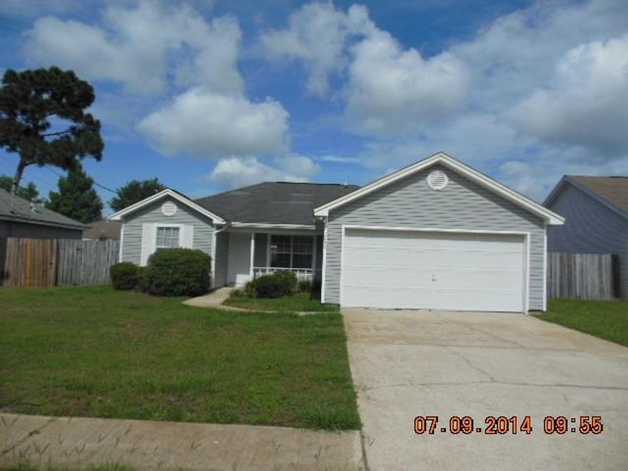 Cute home in Navarre, close to shopping and beaches! All new paint! Fenced back yard. Lawn pump and sprinkler system. Small pet may be considered with owner approval and payment of a non-refundable pet fee. Lawn care will be provided by owner.