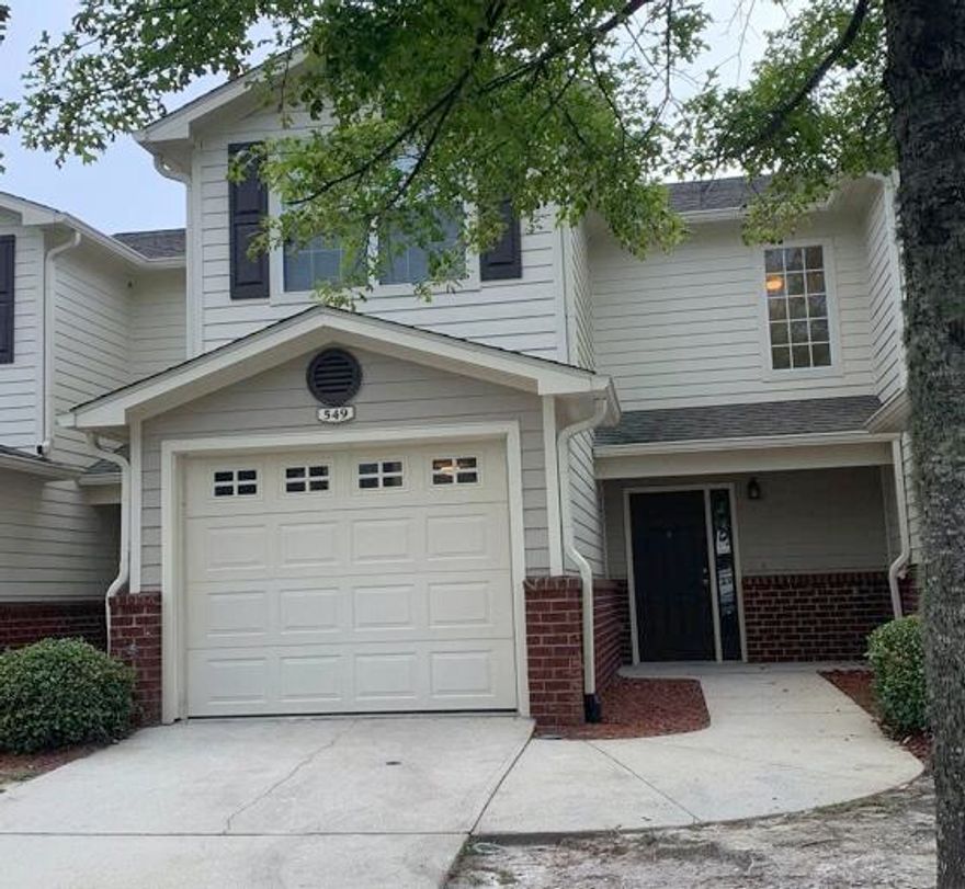 3 Bedroom Townhome in excellent location with an attached garage and off street parking. Each bedroom has a walk-in closet. Brand new wood look tile throughout first floor and in both bathrooms upstairs. All appliances and  brand new washer and dryer are included. Updated lighting fixtures. Professional landscaping is provided, community pool is a short walk away. Private patio is perfect for BBQ or just relaxing outdoors. 
Tenant is responsible for all utilities. Lawncare is provided. HOA rules apply to rental agreement.