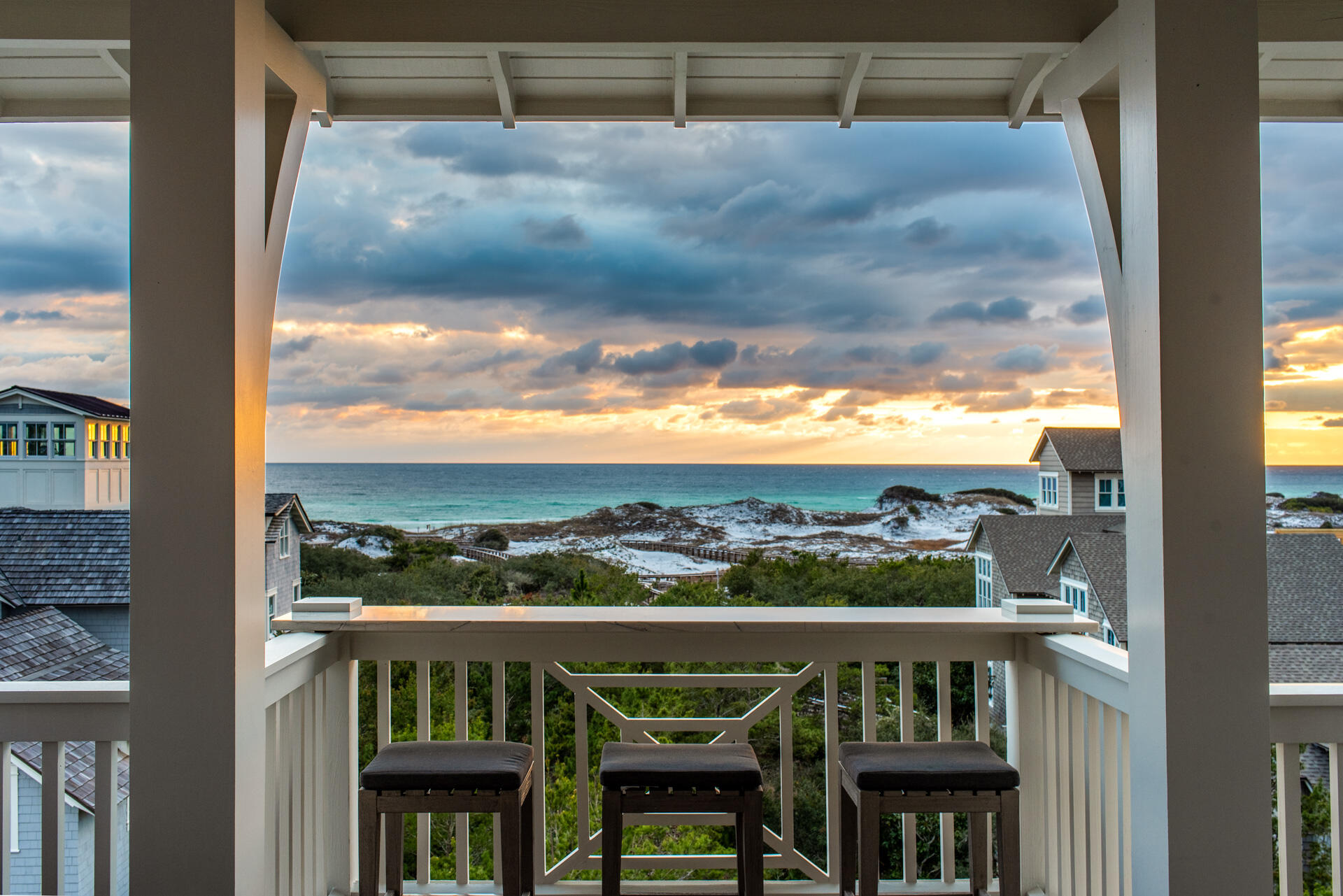 Imagine a place where the murmur of the waves and the horizon welcomes a sunset. Welcome to 90 South Watch Tower a masterpiece of coastal architecture, one tier back from the dunes and the pristine mile of beach in the private Community of WaterSound. As you step through the doors of this magnificent 6-bedroom, 6.5-bathroom home, you are greeted by the embrace of luxury and the promise of unforgettable moments. The heart of the home beats in the gourmet chef's kitchen, where high-end appliances stand ready to aid in the creation of culinary delights. With casual seating for 5 at the bar and room for 8 at the dining table, every meal becomes a gathering of joy and taste.  Under Contract with 72 hr kick out clause contingent on sale of Buyers property. Seller encourages showings and offers!