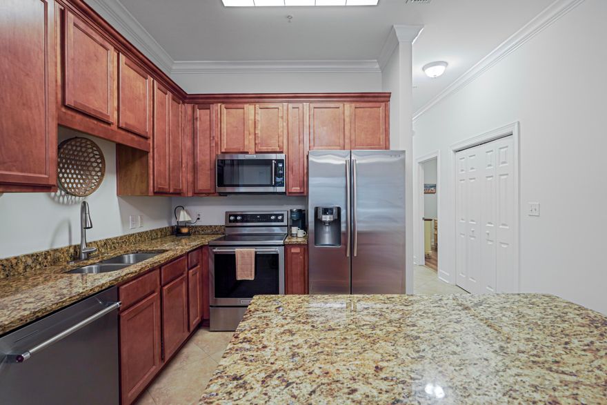 Smart investment meets laid-back luxury at Unit 2101, 231 Somerset Bridge Rd. This ground-floor corner unit is flooded with natural daylight and features soaring 10-foot ceilings, stainless steel appliances, in-unit stacked front loading washer/dryer, and sleeping accommodations for six. Enjoy tranquil and private forest views from the back patio, while being just steps from the community pool and a short walk to 30A's vibrant beach scene. With three public beach access points nearby, this location is ideal for maximizing rental potential or enjoying effortless second-home living. Whether you're building your portfolio or seeking a low-maintenance second home, this turnkey property blends boutique charm with rental-ready convenience. Buyer to verify all measurements.