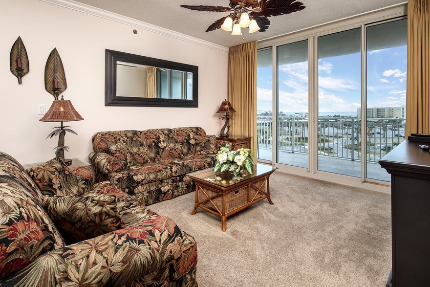 WATERSCAPE CONDOMINIUMS IS OKALOOSA ISLAND'S MOST FUN AND FAMILY-FRIENDLY PROPERTY! WATERSCAPE IS CONVENIENTLY LOCATED AND HAS THE AMENITIES A FAMILY BEACH VACATION DESERVES.
BEAUTIFUL UNIT A533 IS A 5TH FLOOR 2 BED 2.5 BATH UNIT SITTING ON THE EAST SIDE OF THE PROPERTY, WITH A SIDE-VIEW OF THE BEACH. THE UNIT IS A QUICK WALK FROM THE TOP-NOTCH PROPERTY AMENITIES .THE LAYOUT OF UNIT A533 IS VERY COMFORTABLE WITH THE BUNK BEDS NEARBY THE ENTRYWAY, A HALF BATH ALONG THE HALL ACROSS FROM THE KITCHEN AND DINING AREAS. THIS IS A CONVENIENCE FACTOR THAT REALLY PERKS UP THIS UNIT. THE FULLY FUNCTIONAL KITCHEN HAS Granite!