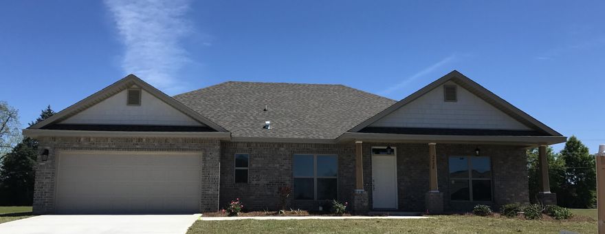 READY NOW! Come buy our KINGS BAY floor plan on A HALF ACRE LOT in Carnegie Hills. The KINGS BAY offers 2017 SF of relaxed living space with an open plan including 4 split Bedrooms and 2 Baths. As you enter the home from the covered front porch the foyer opens to the Dining Room and the front Bedroom. Continue to the oversized Great room which flows into the open Kitchen with 42'' cabinets. Arches in the foyer and Kitchen area add beautiful architectural appeal to this home. The Master Suite with its elegant coffer ceiling has a huge walk in closet, spacious Master Bath with garden tub, separate shower and double vanity. The HUGE yard features four sided sod with irrigation and plants. The pictures in this listing are of the subject property.