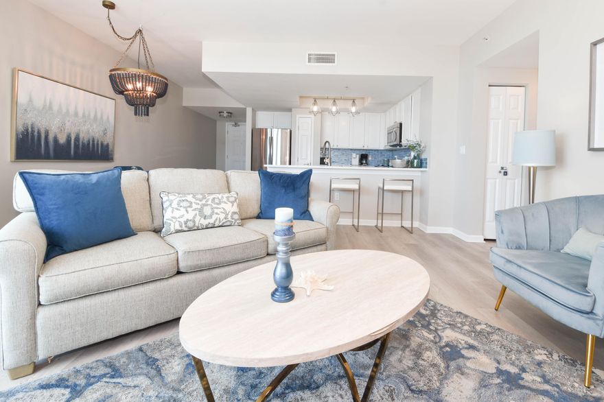 BUYER INCENTIVES!  Owner Financing options!! Enjoy Gulf views while relaxing on your balcony, this unit offers a unique blend of personal relaxation and the pleasure of hosting. The unit was remodeled in 2021 with soft coastal tasting, LVP flooring throughout, stainless steel appliances, quartz countertops to name a few. The amenities will keep your friends and family having a great time with full onsite restaurant with coffee shop, workout facility, pickle ball, large lagoon pool with splash pad, heated pool area, hot tub, large grill area for those cookout evenings, a lot to choose from. Complimentary beach shuttle service to from beach and shopping!!
