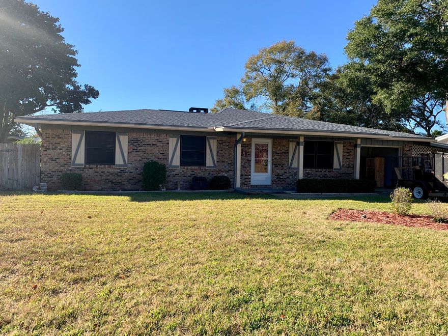 This adorable and spacious ranch style home has been well taken care of by its owners, since 1979. It's now vacant and ready for a new family.  You can rest easy knowing theres a brand new roof, new carpeting in the bedrooms, freshly painted, heating and air unit was new in 2019 and a complete re-wire this year.  Theres so much room for activities with two dining areas/bonus rooms, a living room and family room.  Don't miss the large back deck, vast tool shed and covered side patio. Located on a dead-end road. Lawn pump and sprinkling system makes the yard look beautiful and easy to maintain.