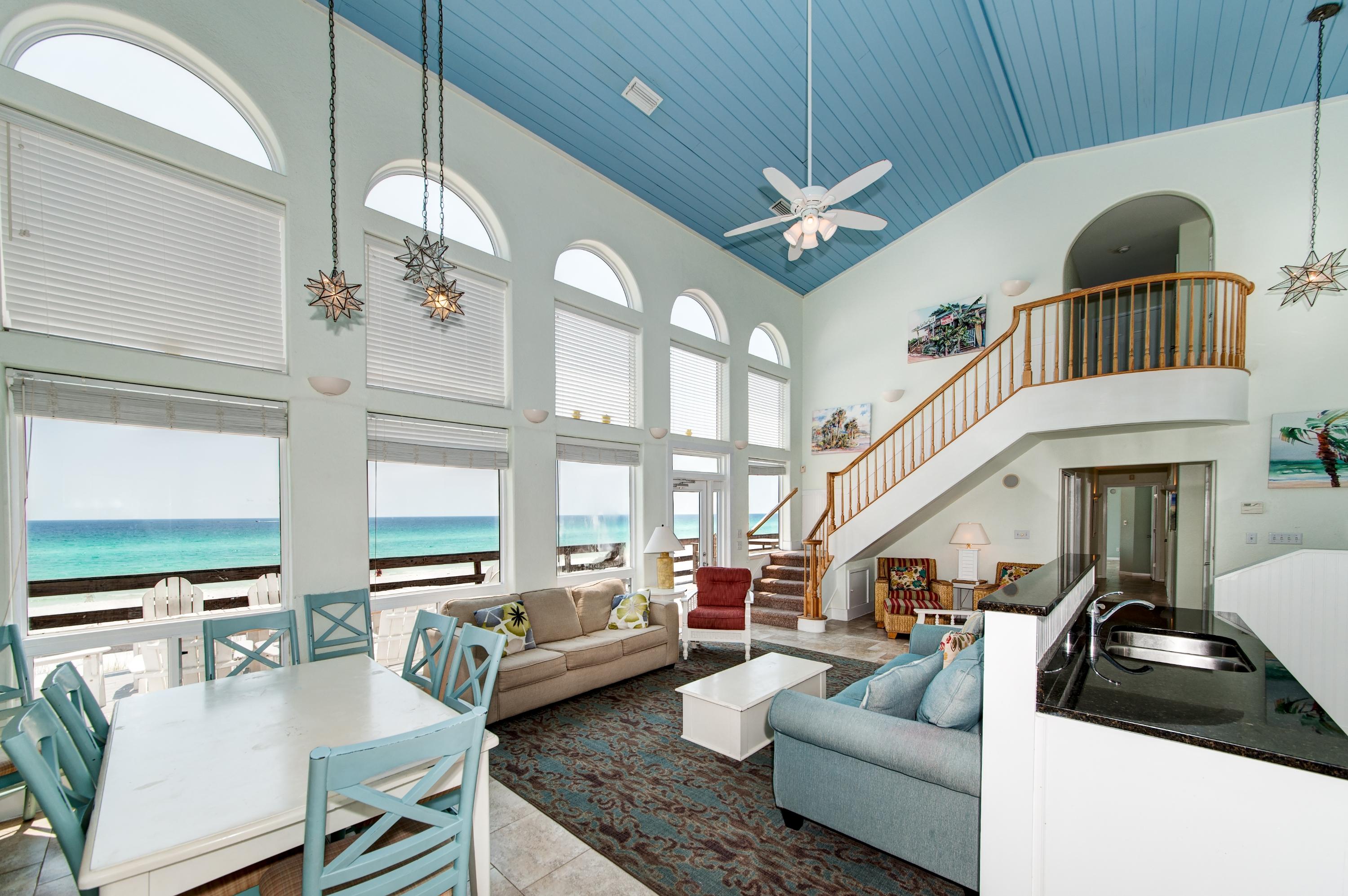 HUGE $350K PRICE REDUCTION. Seller says rent it or tear it down...BUY IT ''AS-IS''! Welcome to Southern Comfort. Gather with friends and family in a comfortable, laid-back atmosphere in an ultra-relaxed setting on the perfect uncrowded beach! Kick off your flip flops, stretch out and soak up the fun! Southern Comfort's Main House and Guest House create a vacation retreat comprising of 7 bedrooms and 6 baths with a 942 square foot porch. The porch spans 72.5 feet and is 13 feet deep. The Main House enjoys 5 bedrooms and 4 baths while the Guest House of approximately 1,400 sq. ft. features a Living Room, Billiard Room, Full Kitchen, Master Bedroom, Bunk Room and 2 baths. Upon entering the Main House you are greeted by breathtaking views of the beach and azure Gulf waters.