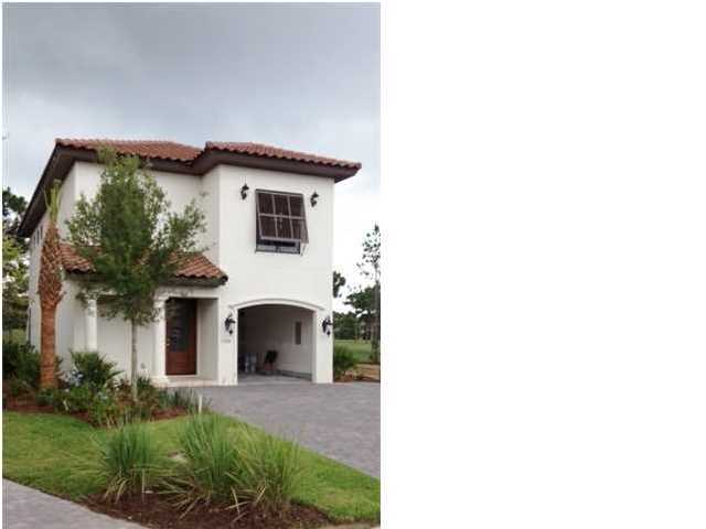 This beautiful home is a 4 bedroom 4 full bath lakefront Italian villa with a full garage on the Baytowne Golf Course. The views from the large covered back porch and the second floor balcony off the Master Bedroom are awesome. The home features hardwood and travertine floors throughout, granite countertops, stainless steel appliances, and triple crown molding. When you enter the home, you will see the exquisite touches including curved walls in the entryway and a beautiful custom kitchen. The master bedroom features a large walk in closet, a private balcony overlooking the lake and the golf course, a Jacuzzi tub and separate shower. Stereo surround sound is throughout the home. There is a walk in laundry room and plenty of storage room in the bedrooms, entryway and pantry. Exterior