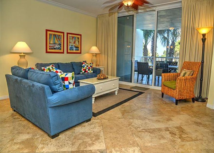 Great lanai condo with private garage in the premier resort on the coast. This condo is convenient to the lazy river and all amenities at DestinWest Bayside. Heron L06 has a private four person hot tub on its deck and a private grill. The lanais at DestinWest are considered the top rentals for the resort and this one does not disappoint. The owner has updated this condo this year and it is rental ready. All furnishing convey with the condo. There is a boat slip available for purchase at a separate price if your desire is to have a boat slip.