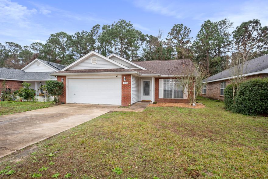 Don't get stuck in traffic, this charming 3 bedroom 2 bath home is less than 2 minutes to the back gate of Hurlburt Air Force Base and centrally located to shopping, dining, beaches, and more. Granite countertops, stainless steel appliances, and gorgeous tile floors are just a few of the upgraded features in this home. The Air conditioning unit was replaced in 2010 and roof was replaced in 2017