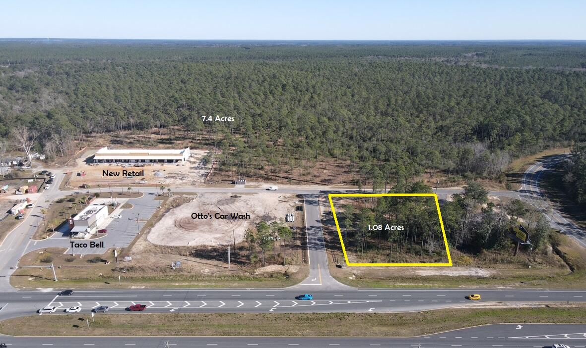 1.08 available ~ Land for Purchase / Development known as Marquis Crossings in Freeport FL. This commercial subdivision is located at the SE corner of Highway 331 & Marquis Way at the new traffic signal servicing the Publix Shopping Center. This site is -1/4 mile south of the intersection of Highway 20 & Highway 331 with a hard corner that has been sold to Taco Bell. Other retail synergy in the market consist of Publix, McDonalds, Dairy Queen, Waffle House, Florida First Bank, Hungry Howies, Ace Hardware and others. Currently, Marquis Crossings has approximately 1.08 acres of frontage on Hwy 331 available.
